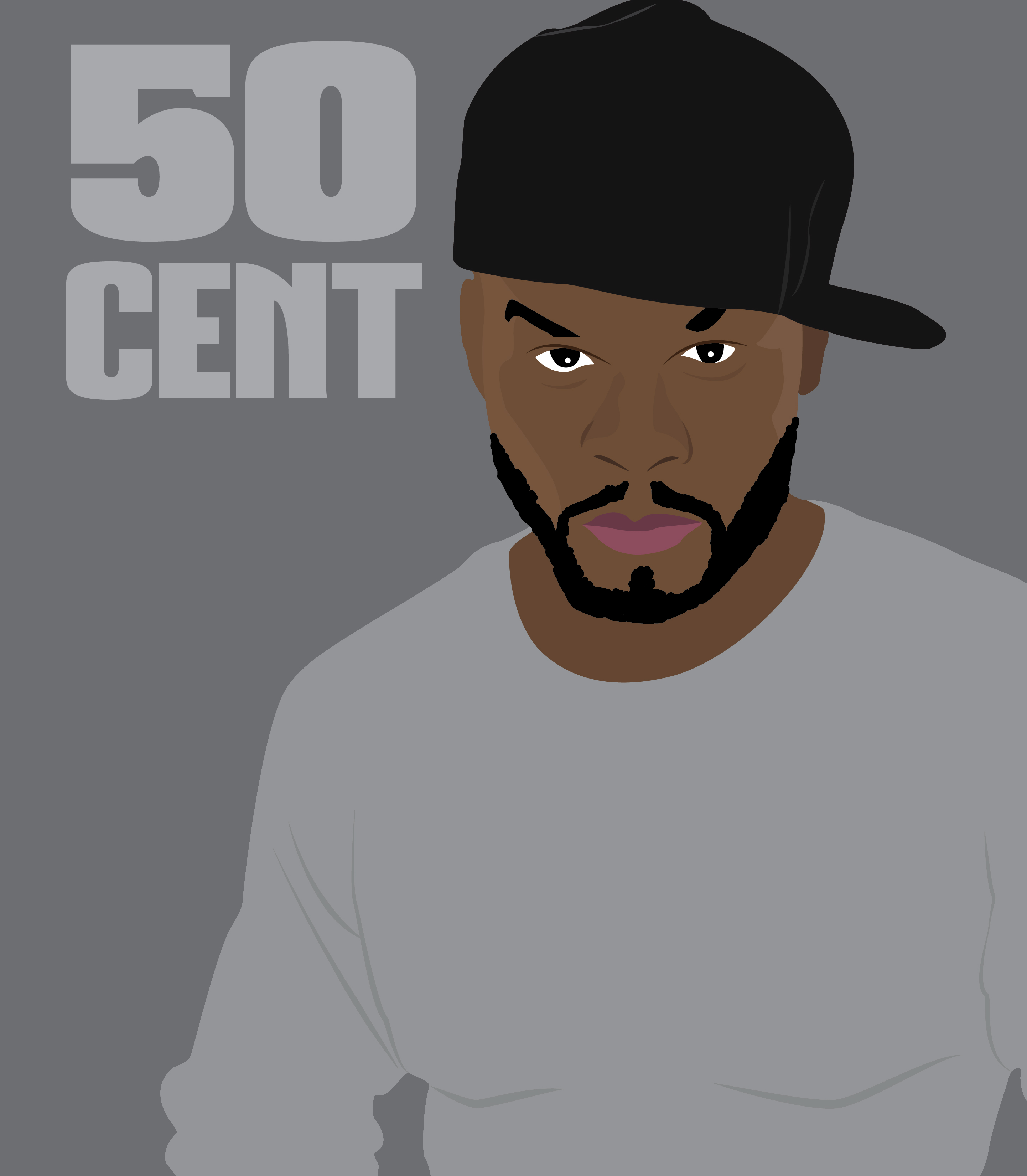 Illustration of Rapper 50 Cent
